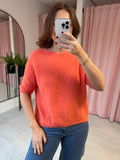 Crew Neck Jumper - Coral