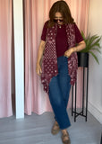 Paisley Scarf - Burgundy