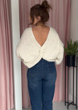 Twist Detail Jumper - Cream