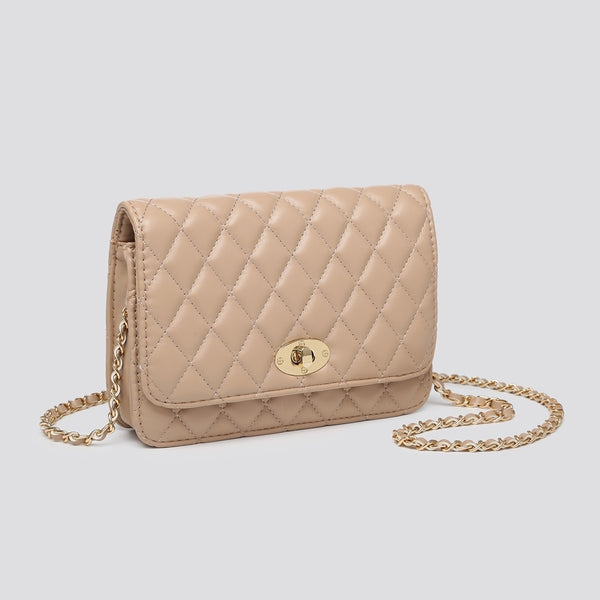 Quilted Flap Bag - Light Camel