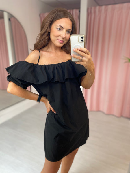 Off Shoulder Dress - Black