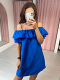 Off Shoulder Dress - Blue