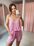 Spot Sequin Cami Co-ord - Pink