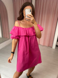 Off Shoulder Dress - Pink