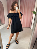 Off Shoulder Dress - Black