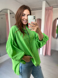 Balloon Sleeve Shirt -  Green