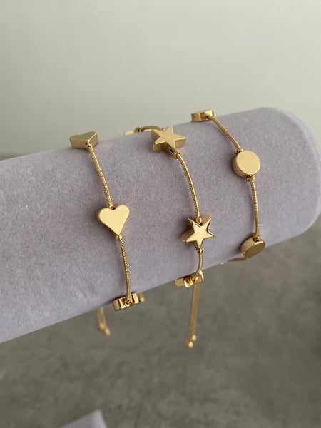 Happiness Stacker Bracelet - Gold