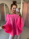 Sophia Top  -  Neon Pink