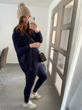 Voyelles Knitted Loungeset - Navy