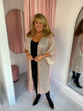 Sequin Kimono - Rose gold