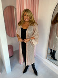 Sequin Kimono - Rose gold