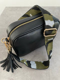 Woven Bag Strap - Khaki Camo