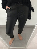 Magic Trousers - Black Leather Look