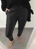 Magic Trousers - Black Leather Look